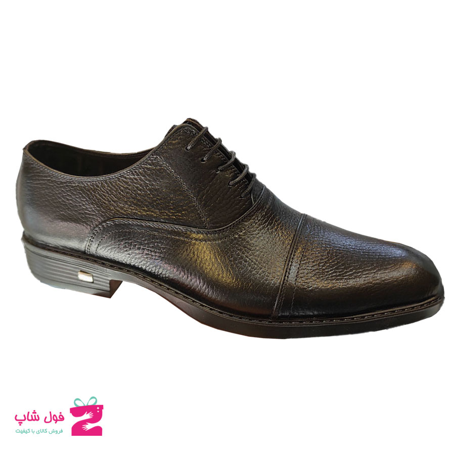 کفش مردانه مجلسی  چرم طبیعی گاوی  تبریز کد 1624