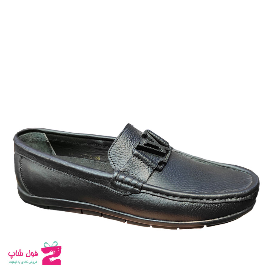 کفش کالج مردانه چرم طبیعی تبریز کد 1683