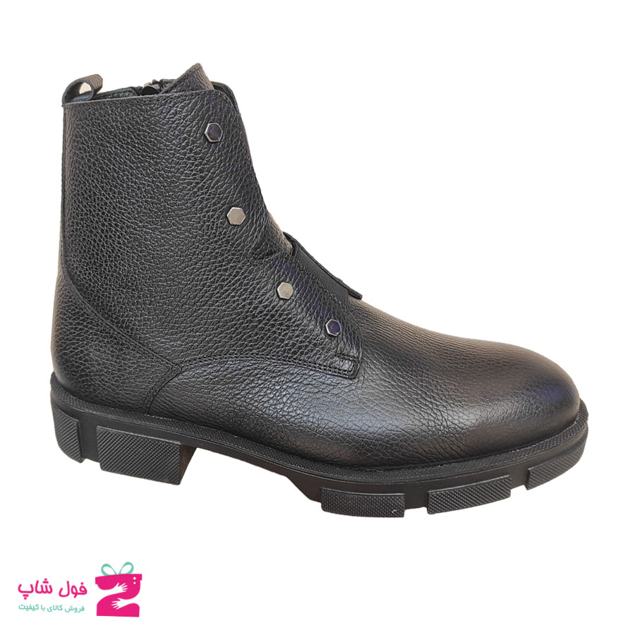نیم بوت مردانه مجلسی چرم طبیعی  تبریز کد  2077