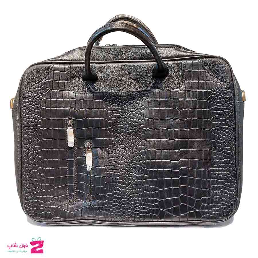 کیف اداری لپ تاپی چرم  طبیعی  تبریز کد2371