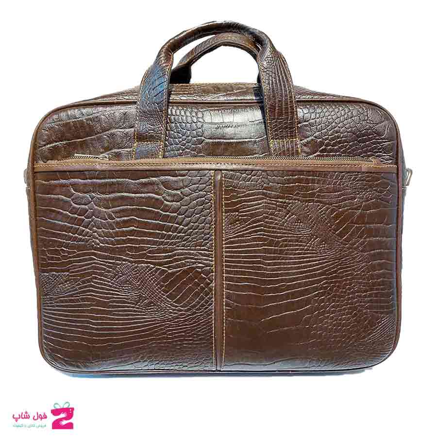 کیف اداری لپ تاپی  چرم  طبیعی  تبریز  کد 2401
