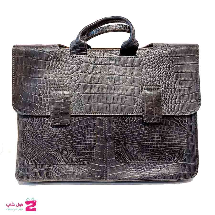 کیف اداری  چرم  طبیعی  گاوی تبریز  کد 2402