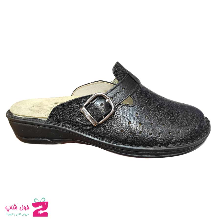 صندل طبی زنانه چرم طبیعی  گاوی تبریز کد 2680