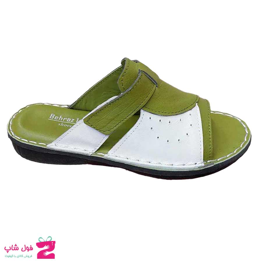 صندل طبی زنانه چرم طبیعی  گاوی تبریز کد 2844