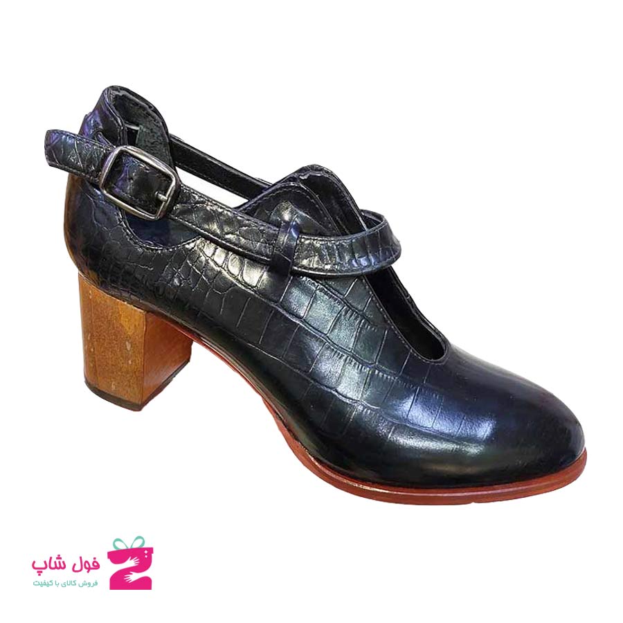 کفش مجلسی زنانه  چرم طبیعی  مدل کروکدیلی کد 2798