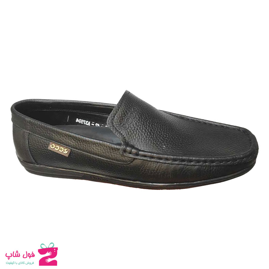 کفش کالج مردانه چرم طبیعی تبریز کد 1936