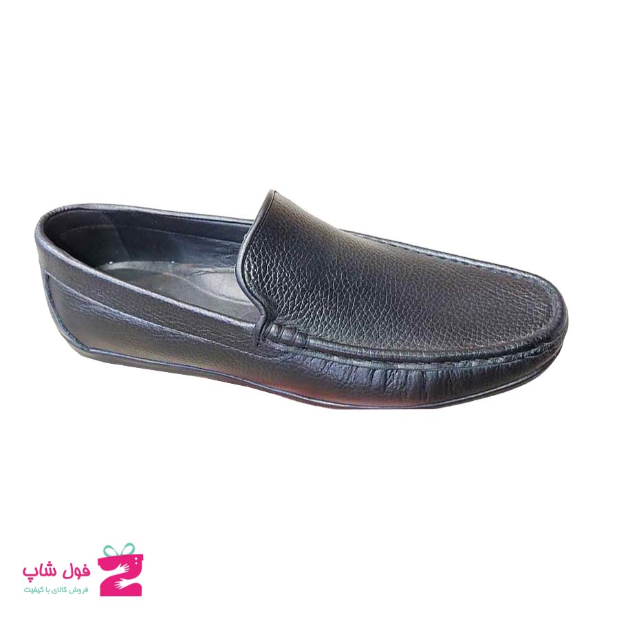 کفش کالج مردانه چرم طبیعی تبریز کد 2823