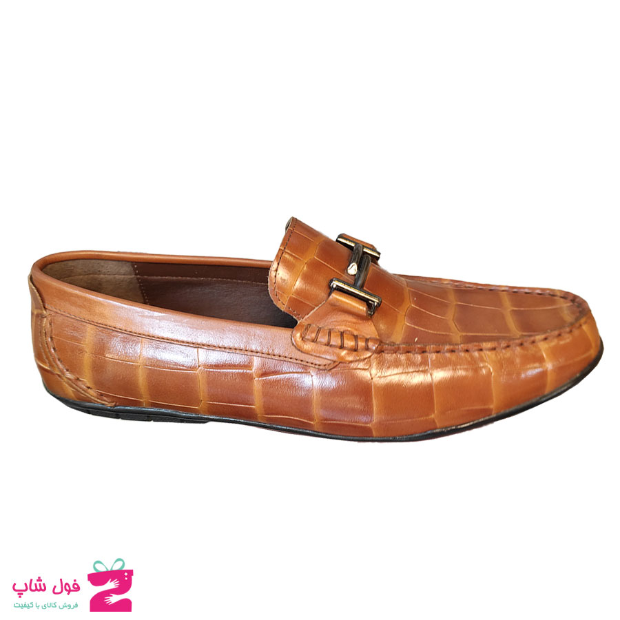 کفش کالج مردانه چرم طبیعی تبریز کد 2232