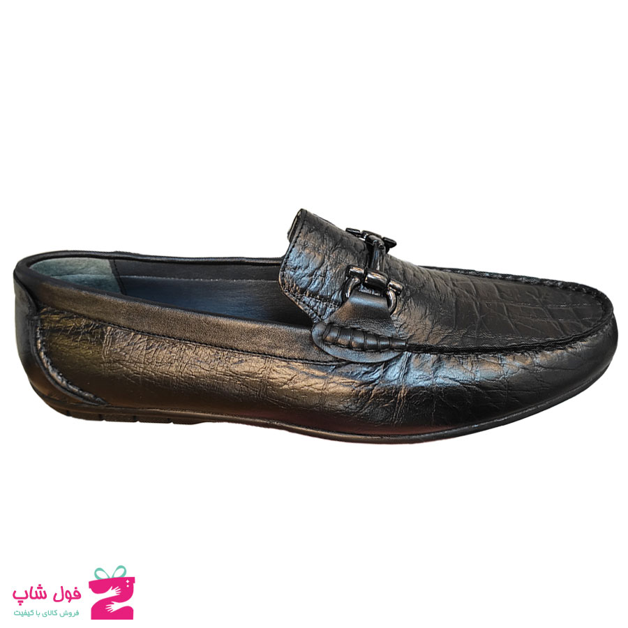 کفش کالج مردانه چرم طبیعی تبریز کد 2235