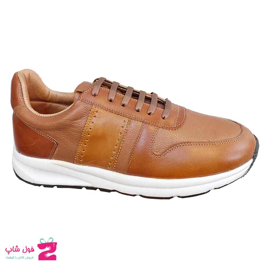 کفش اسپورت مردانه چرم طبیعی تبریز کد 2635
