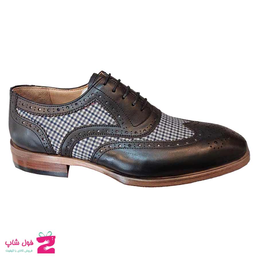 کفش مردانه مجلسی  چرم طبیعی گاوی  تبریز کد 2647