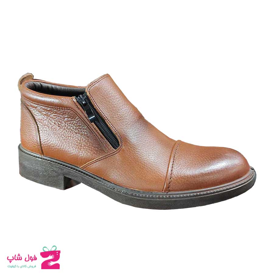 نیم بوت مردانه چرم طبیعی  تبریز کد 1845