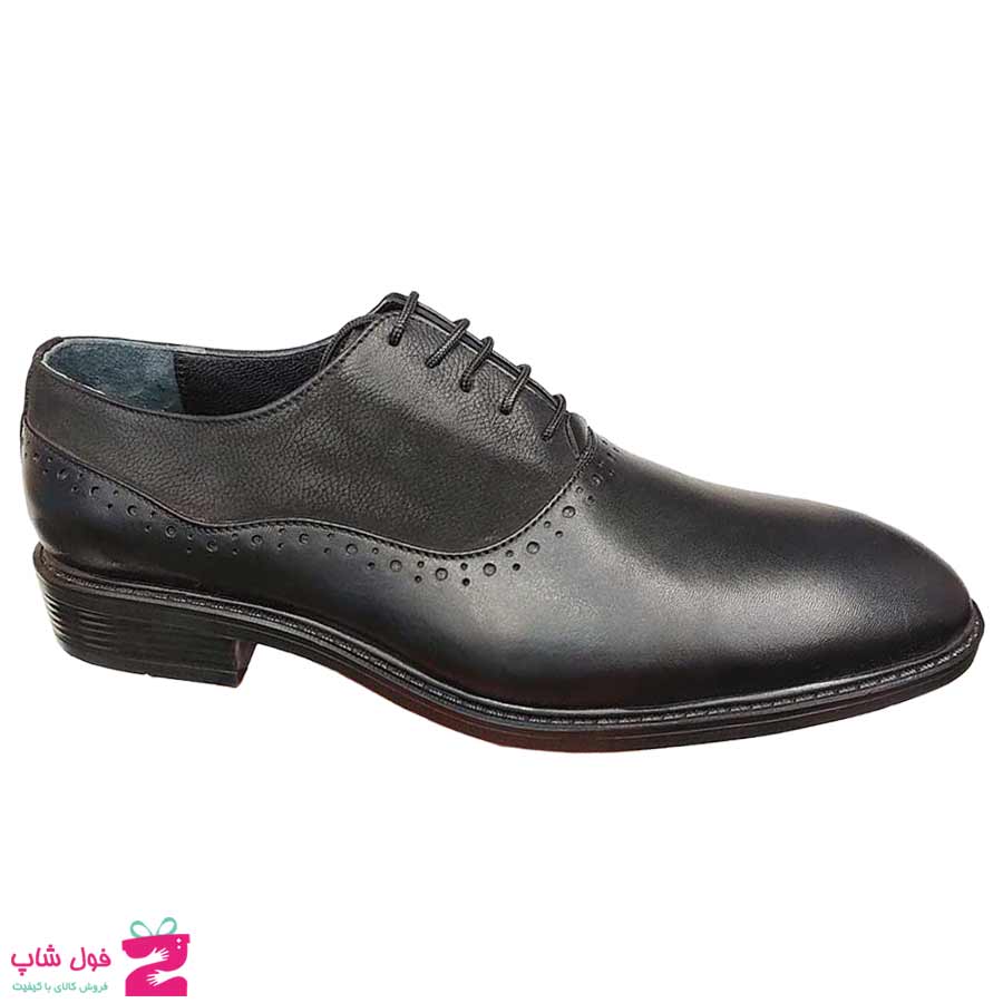 کفش مجلسی  مردانه چرم طبیعی گاوی کد 3019