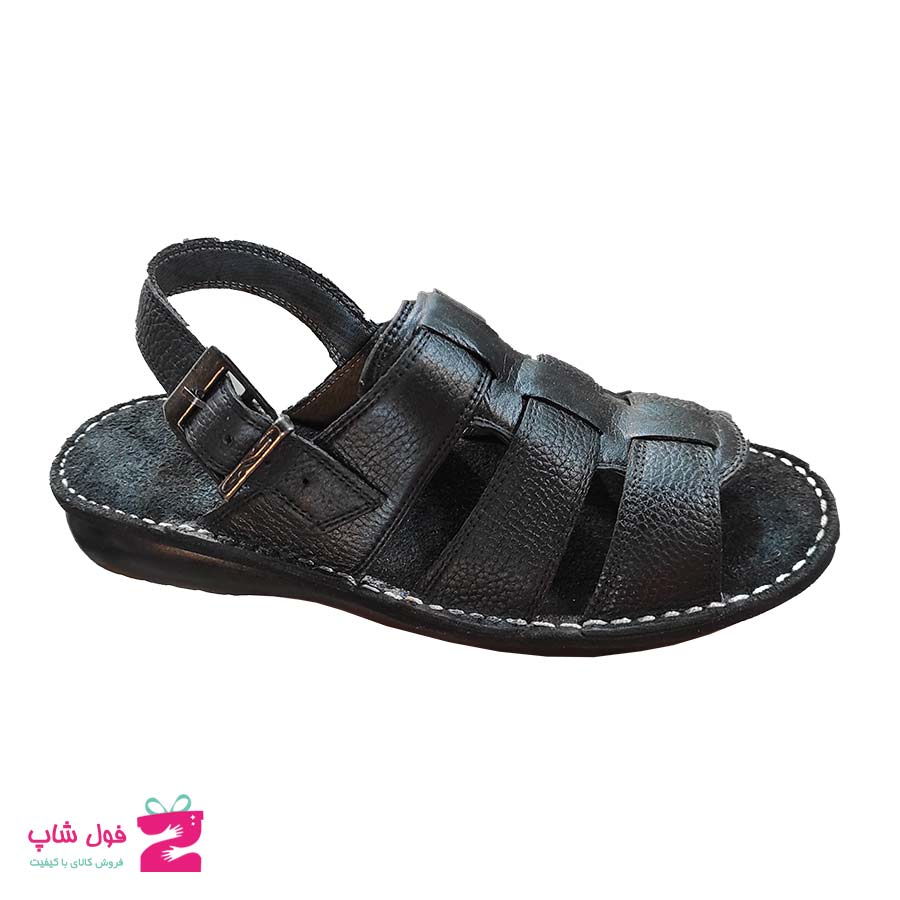 صندل مردانه چرم طبیعی تبریز کد 3249