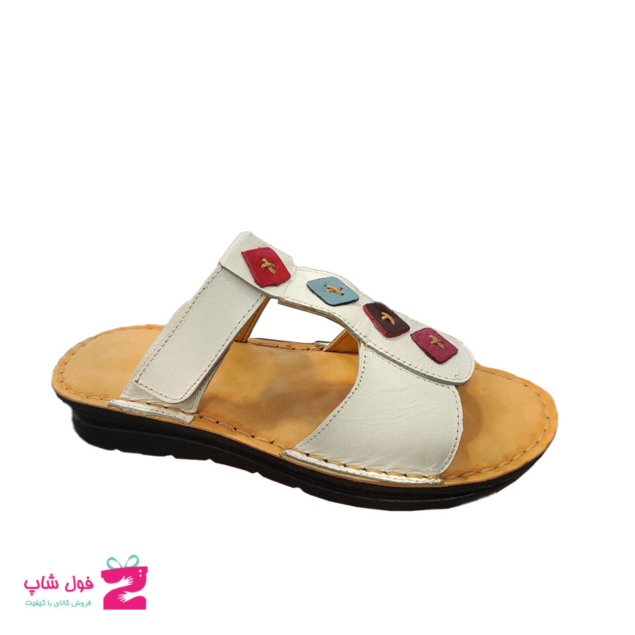 صندل طبی زنانه چرم طبیعی  گاوی تبریز کد 1659