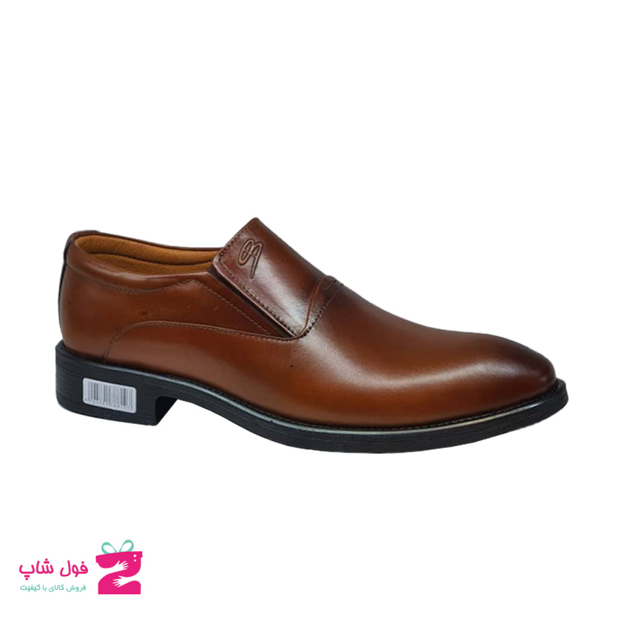کفش مردانه مجلسی  چرم طبیعی گاوی  تبریز کد 1535