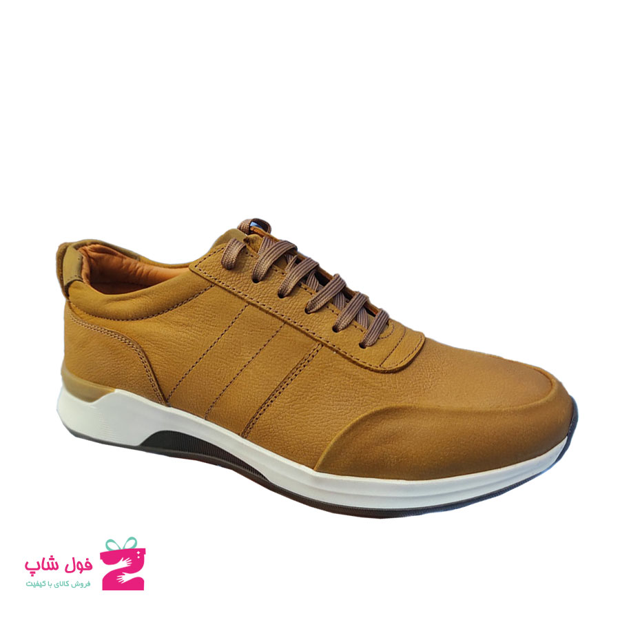 کفش مردانه اسپرت چرم طبیعی گاوی تبریز کد 1631