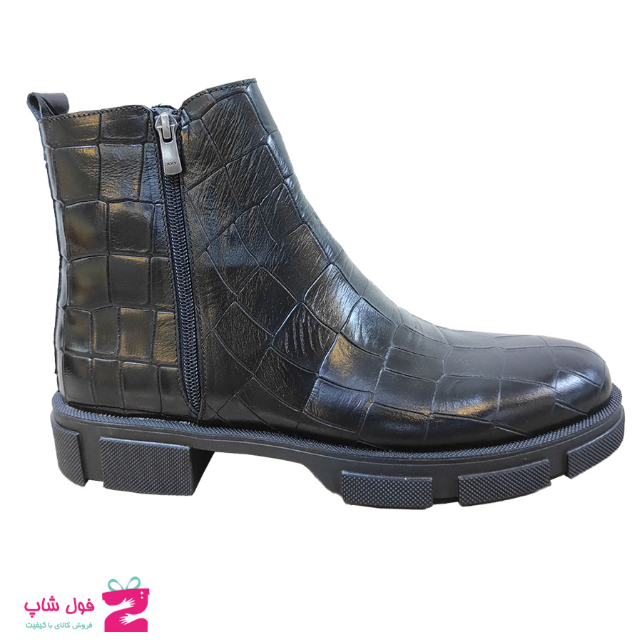 نیم بوت مردانه چرم طبیعی  تبریز کد 2052