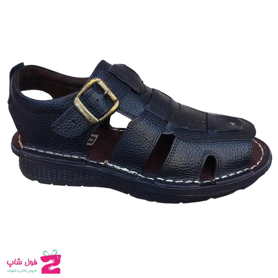 کفش تابستانی  طبی راحتی مردانه چرم طبیعی تبریز کد 2713