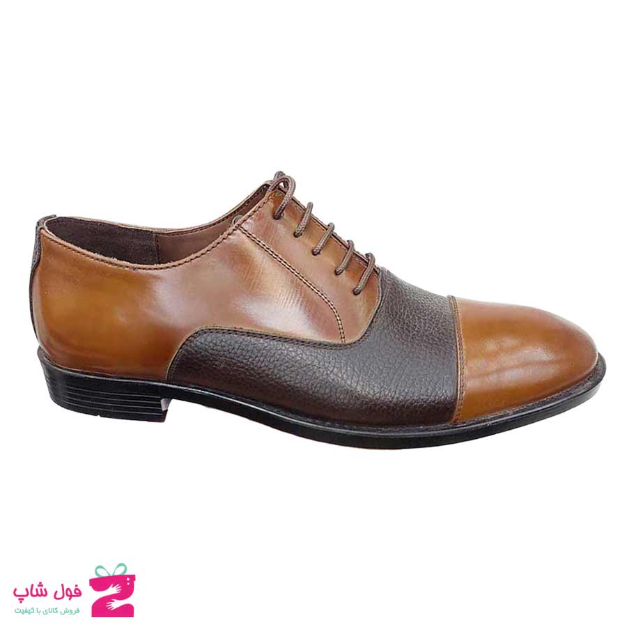 کفش مردانه مجلسی  چرم طبیعی گاوی  تبریز کد 2590