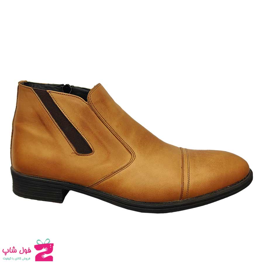 نیم بوت مردانه مجلسی چرم طبیعی  تبریز کد 3053