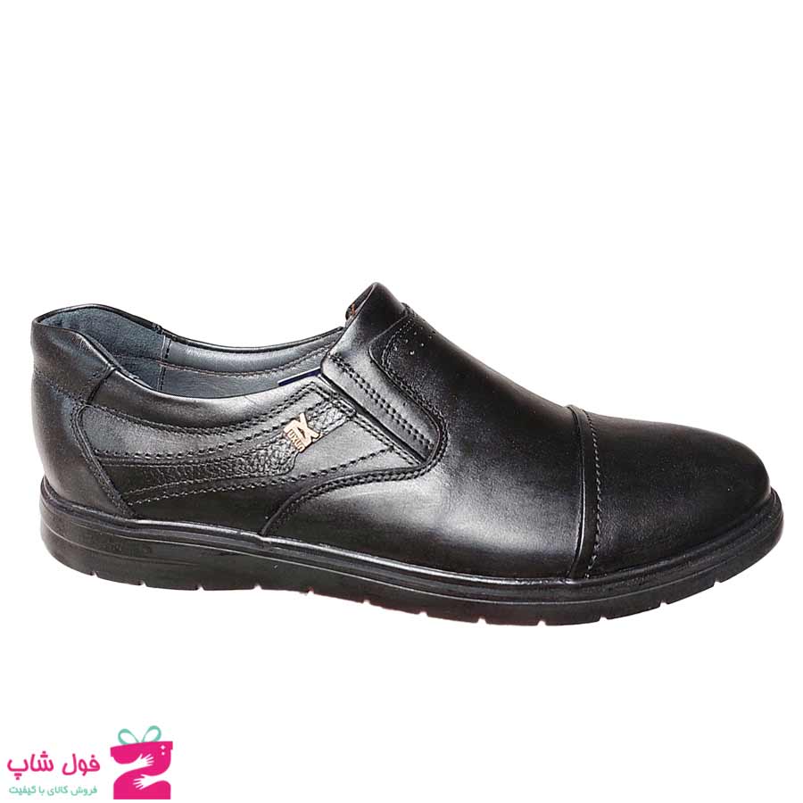 کفش مردانه طبی راحتی بزرگپا چرم طبیعی تبریز کد 2918