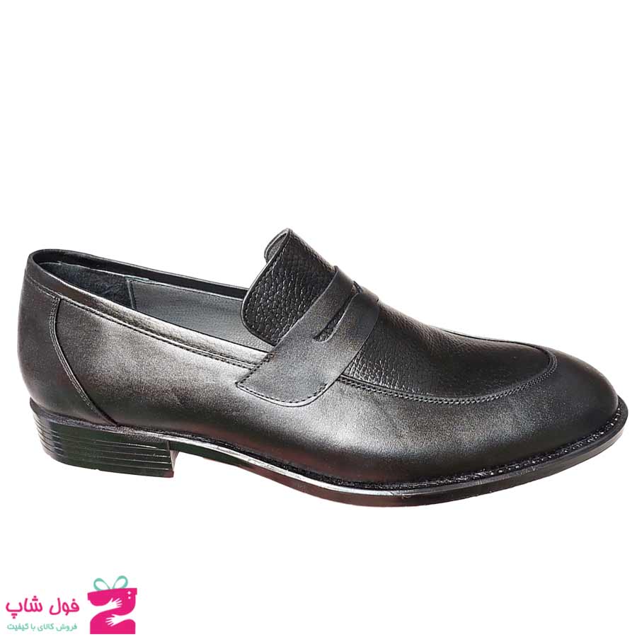 کفش مجلسی  مردانه چرم طبیعی گاوی کد 2920