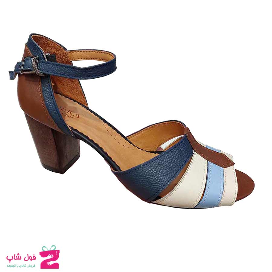 کفش تابستانی زنانه مجلسی چرم طبیعی تبریز کد 2874