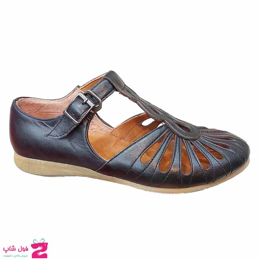 کفش تابستانی زنانه مجلسی چرم طبیعی تبریز کد 2989