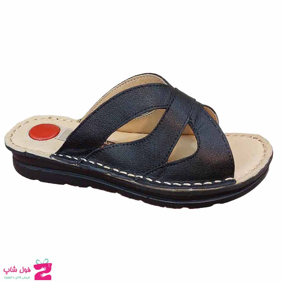 صندل طبی زنانه چرم طبیعی  گاوی تبریز کد 2995