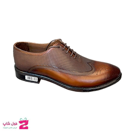 کفش مردانه مجلسی  هشترک لیزری تمام چرم طبیعی گاوی تبریز کد 3397