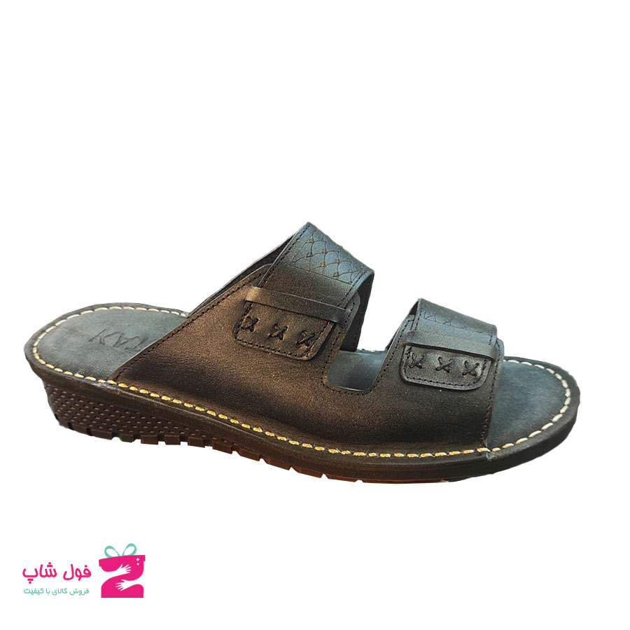 صندل طبی مردانه چرم طبیعی گاوی تبریز  کد 1572