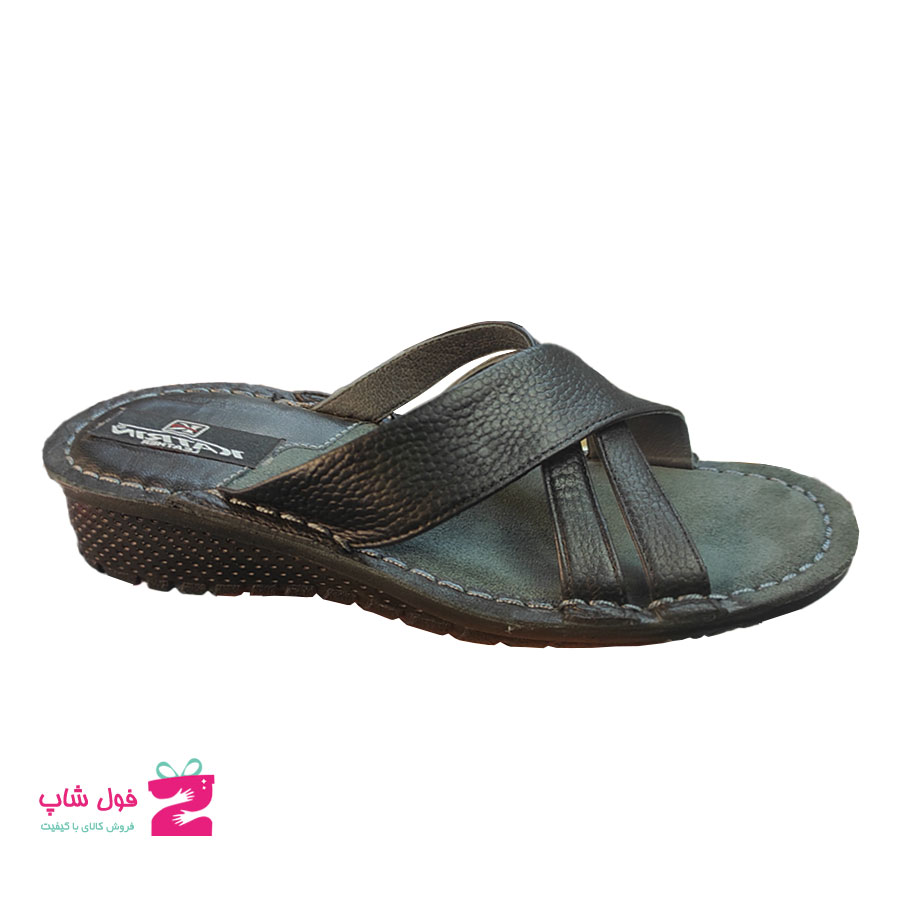 صندل طبی مردانه چرم طبیعی گاوی تبریز  کد 1573