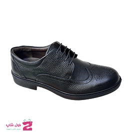 کفش مجلسی راحتی اداری هشترک مردانه چرم طبیعی تبریز کد 3360