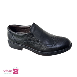 کفش مجلسی راحتی اداری هشترک کشی مردانه چرم طبیعی تبریز کد 3361