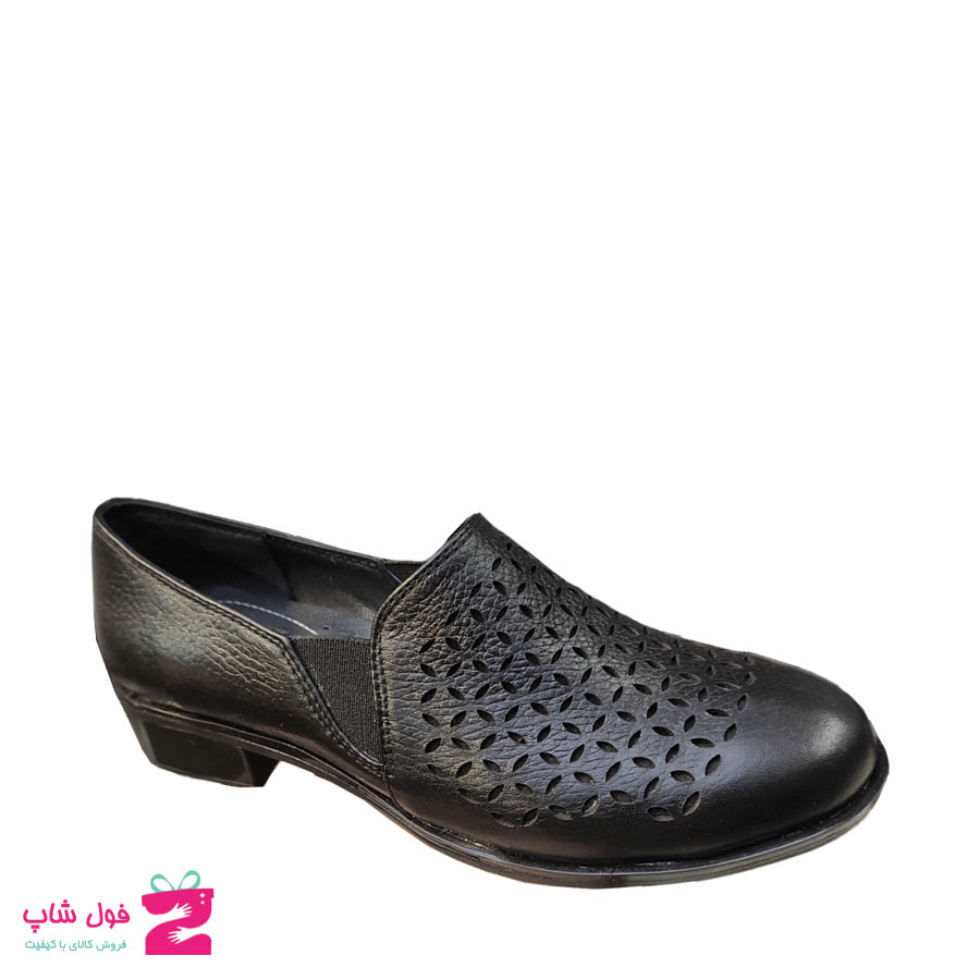 کفش تابستانی زنانه چرم طبیعی  گاوی  تبریز کد 1743