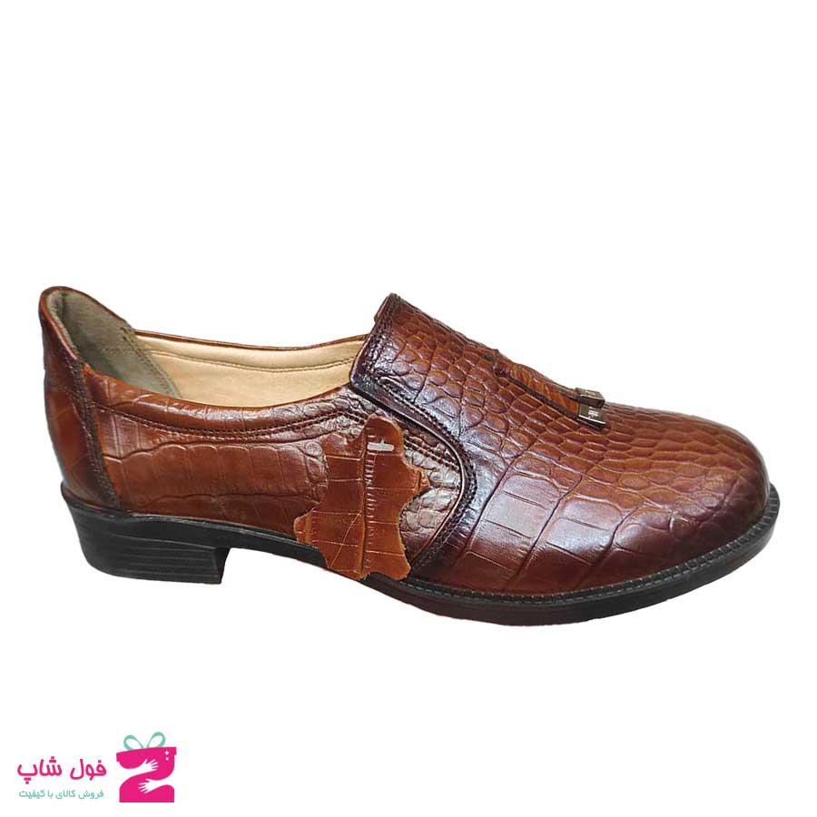 کفش کالج زنانه  چرم طبیعی تبریز کد 1925