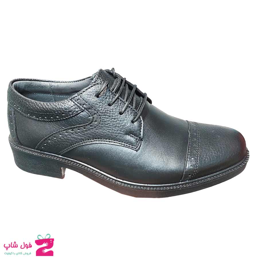 کفش مجلسی اداری راحتی  مردانه چرم طبیعی گاوی کد 2951