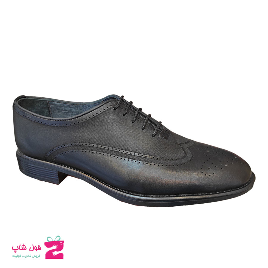 کفش مردانه مجلسی  چرم طبیعی گاوی  تبریز کد 1587