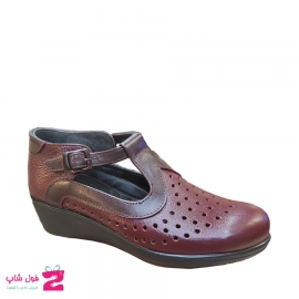 کفش تابستانی زنانه چرم طبیعی  گاوی  تبریز کد 1726