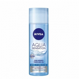 ژل شستشوی صورت پوست نرمال و مختلط نیوآ 200 میل NIVEA AQUA SENSATION 