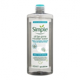  پاک کننده آرایش میسلار واتر پوست مختلط تا چرب سیمپل 400 میل Simple Daily Skin