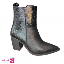 نیم بوت مجلسی زنانه چرم  طبیعی تبریز کد 2158