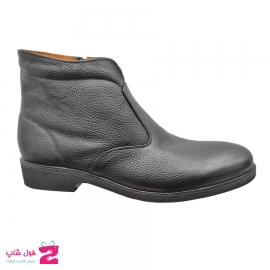نیم بوت مردانه بزرگ پا مجلسی چرم طبیعی تبریز کد 2187