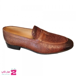کفش کالج مردانه چرم طبیعی تبریز کد 2240