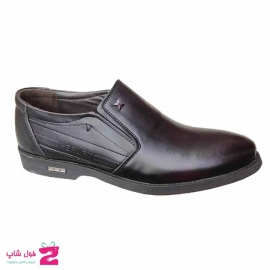 کفش مردانه مجلسی  بزرگ پا چرم طبیعی گاوی کد 2435
