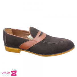کفش کالج مردانه چرم طبیعی تبریز کد 2587