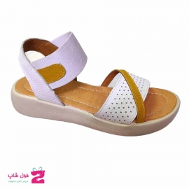 صندل زنانه چرم طبیعی  گاوی تبریز کد 2784