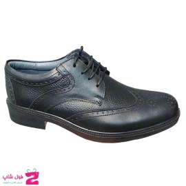 کفش مجلسی  مردانه سایز بزرگ چرم طبیعی گاوی کد 2953