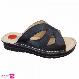 صندل طبی زنانه چرم طبیعی  گاوی تبریز کد 2995